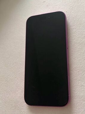 Apple Purple iPhone with Black Front Display